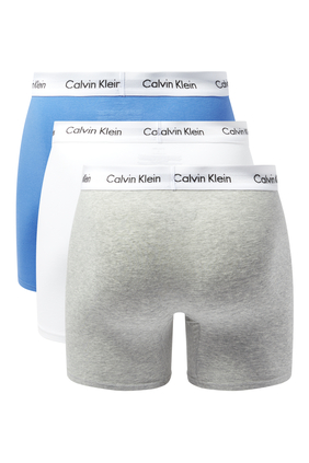 Stretch Cotton Boxer Briefs, Pack of 3